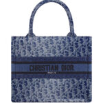 Christian Dior Small Dior Book Tote Blue